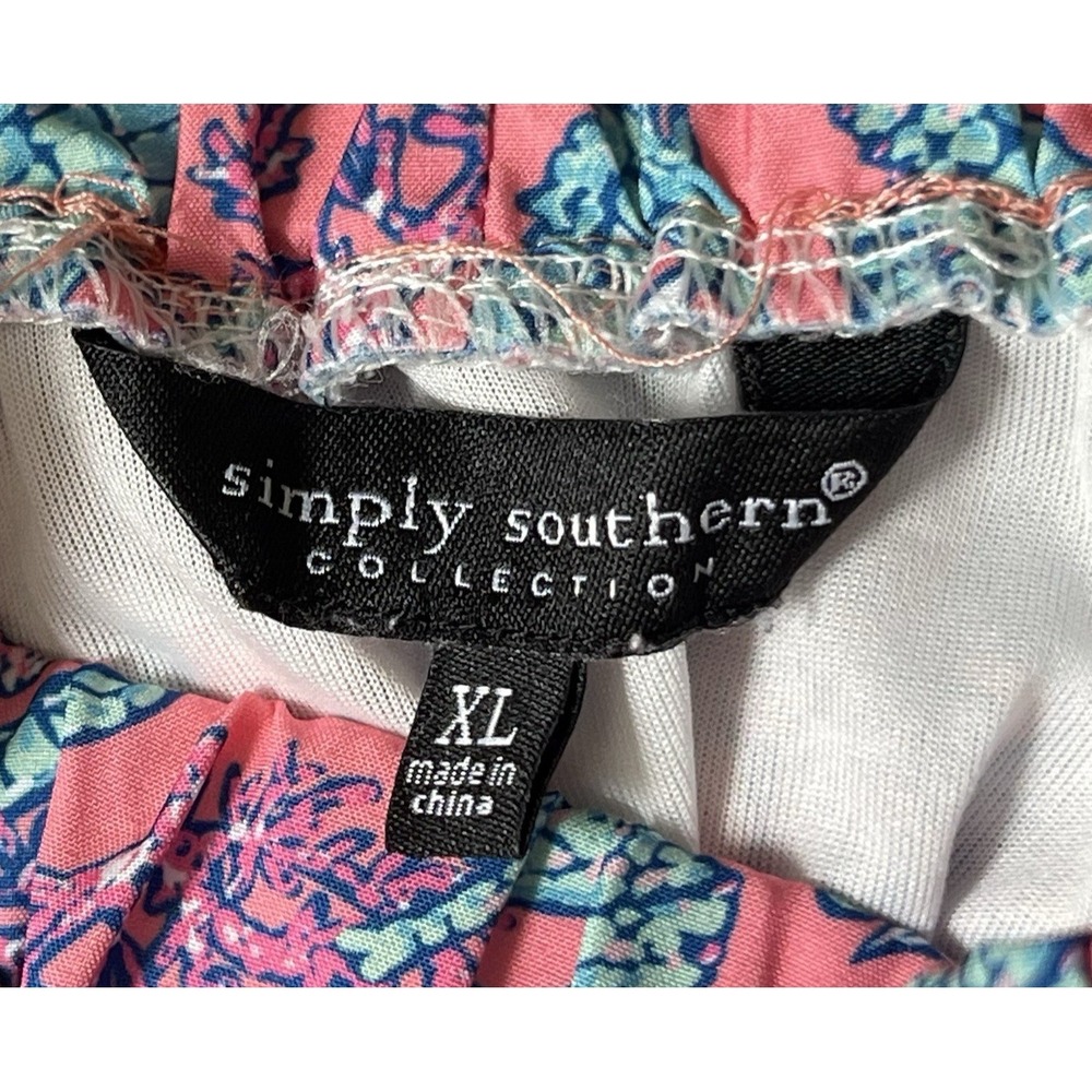 Simply Southern Lined Running Shorts Seahorse XL High Waisted Stretch Beach Swim - Picture 6 of 8